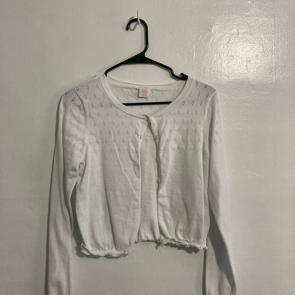 Cute white cardigan girls size 18